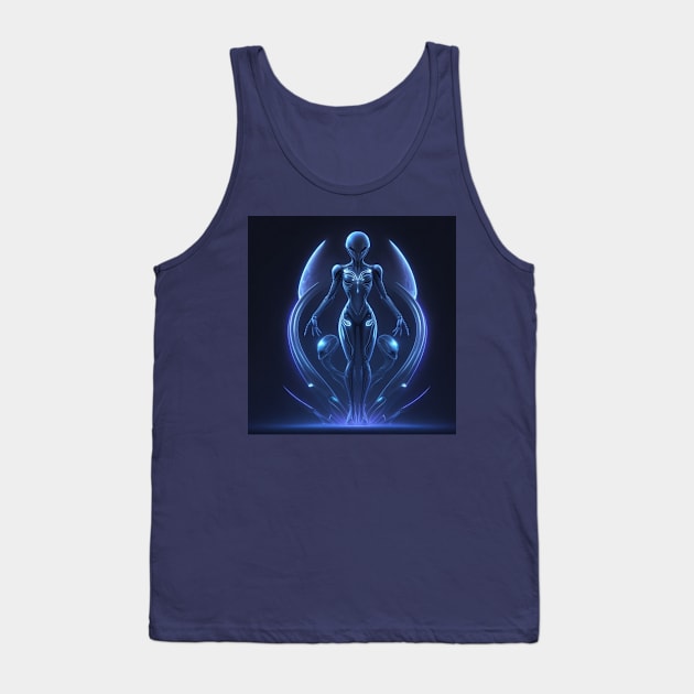 neon lights alien Tank Top by AOAOCreation